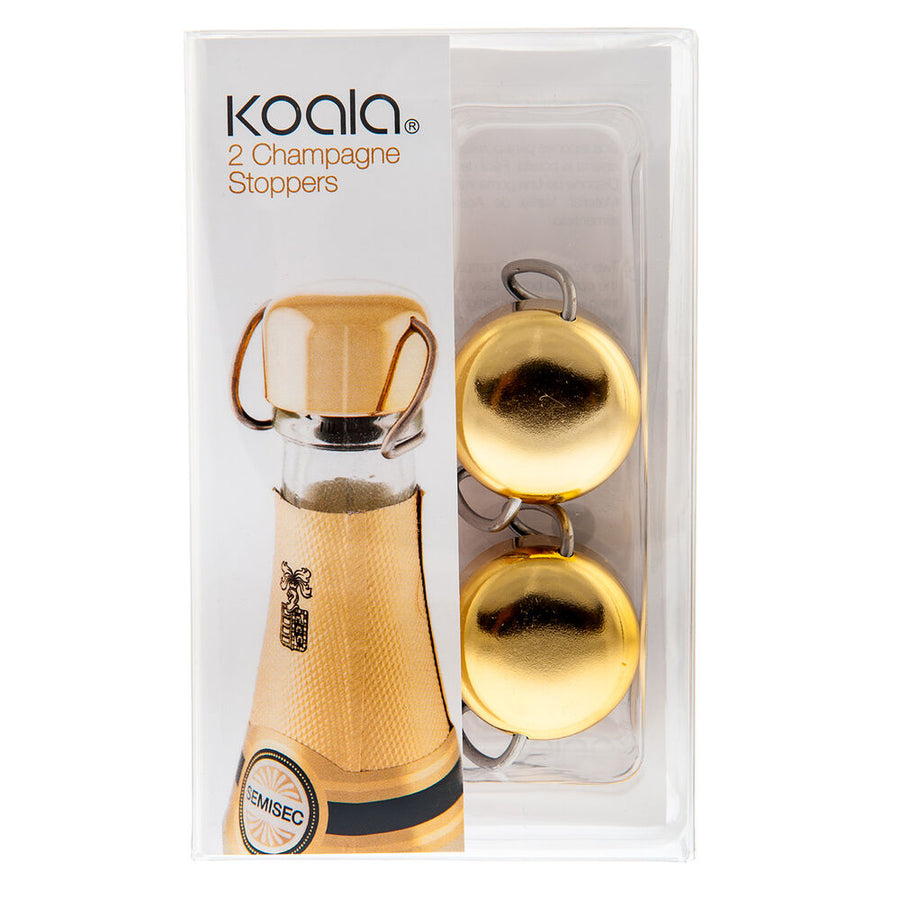 Stöpselset Koala Bodega Gold Cava Kunststoff Bunt (5 x 3,4 x 3 cm) (2 uds)