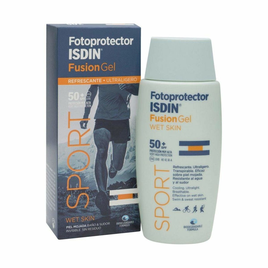 Sun protection gel Isdin Fotoprotector Fusion Gel Sport Light and easy to use (100 ml)