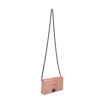 Damen Handtasche Laura Ashley DUTHIE-CROCO-POWDER Rosa (19 x 11 x 3 cm)