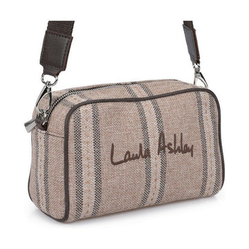 Damen Handtasche Laura Ashley LENORE-EKOSE-TAN-BROWN Braun (21 x 14 x 7 cm)