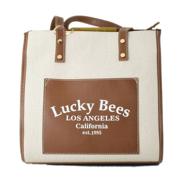 Damen Handtasche Lucky Bees 376-BROWN Grau (30 x 28 x 13 cm)