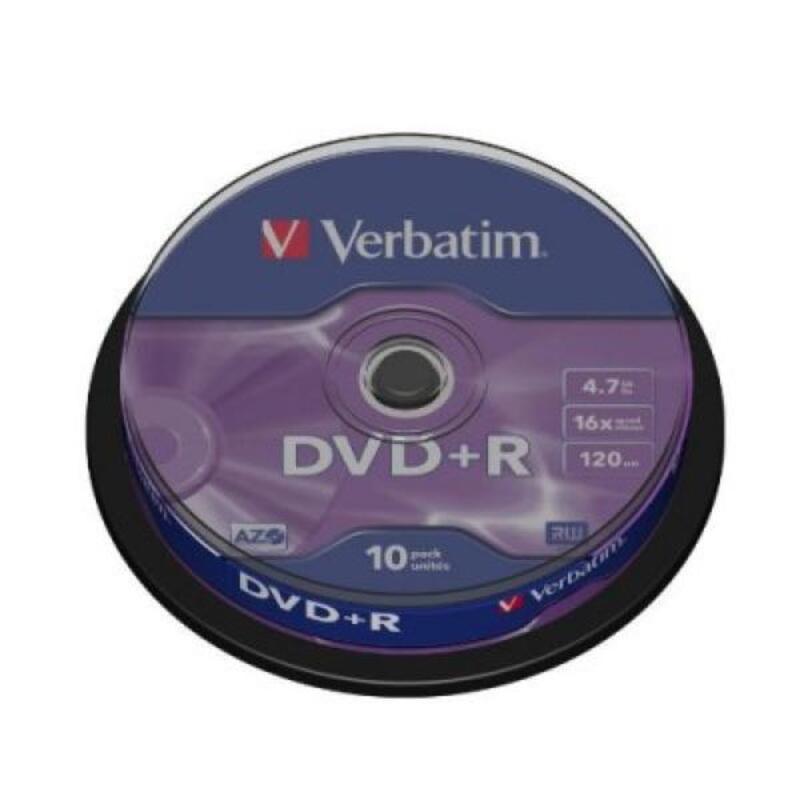 DVD+R Verbatim 43498 4.7 GB 16x 10 pcs