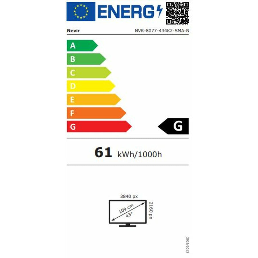 Smart TV NEVIR NVR-8077-434K2-SMA-N LED 4K Ultra HD 43