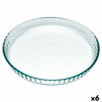 Backform Pyrex Classic rund Eben Durchsichtig 25 x 25 x 4 cm (6 Stück)