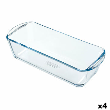 Backform Pyrex Classic Vidrio rechteckig Durchsichtig 32 x 12 x 8 cm (4 Stück)