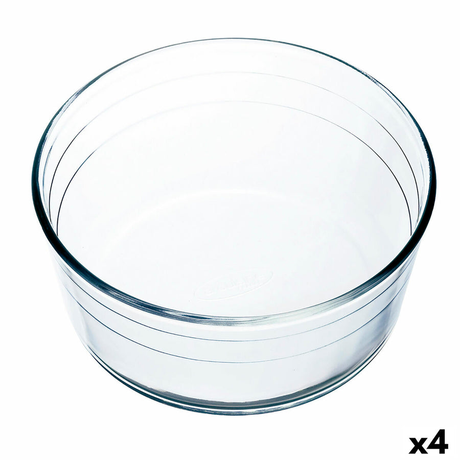 Backform Ô Cuisine Ocuisine Vidrio Soufflé Durchsichtig 22 x 22 x 10 cm Glas (4 Stück)