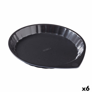 Backform Pyrex Magic rund Schwarz Eben Ø 27 cm (6 Stück)