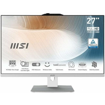 Alles-In-Einem MSI Modern AM272P 12M-014EU Intel Core I7-1260P Weiß 27