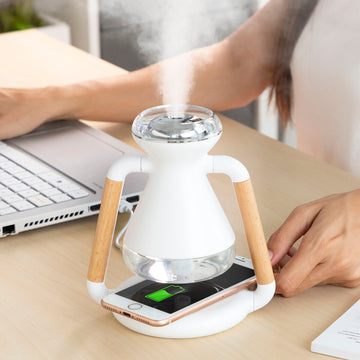 Luftbefeuchter, Aroma Diffuser und kabelloses Ladegerät, 3-in-1 Misvolt InnovaGoods