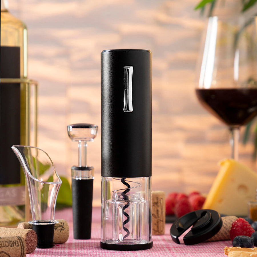 Elektrischer Wiederaufladbarer Korkenzieher mit Zubehör für Wein Corklux InnovaGoods