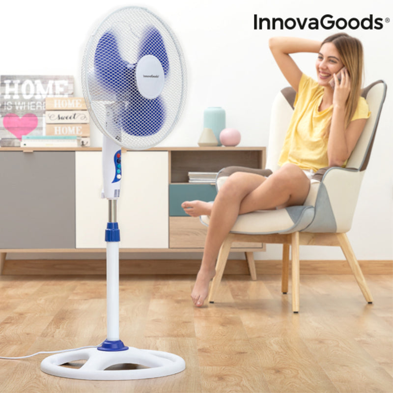 Freestanding fan InnovaGoods IG814250 Blue 50 W (Restored C)